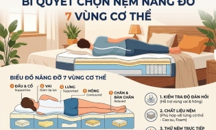 Bí Quyết Chọn Nệm Nâng Đỡ 7 Vùng Cơ Thể