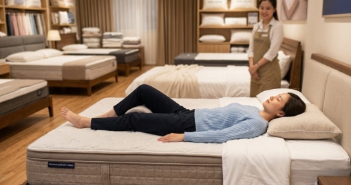 Bí quyết chọn nệm theo tư thế ngủ & hướng dẫn thử nệm tại cửa hàng